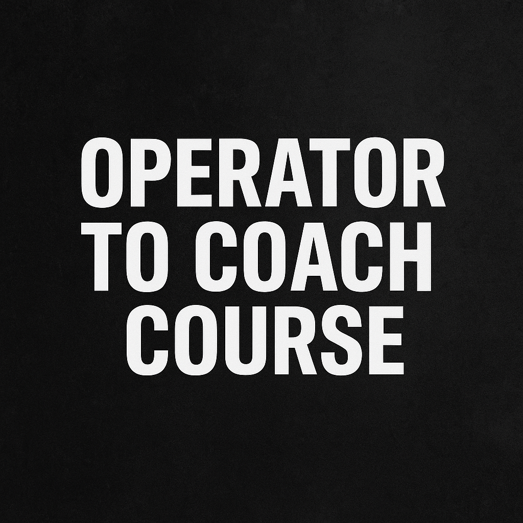 Operator to Coach Course